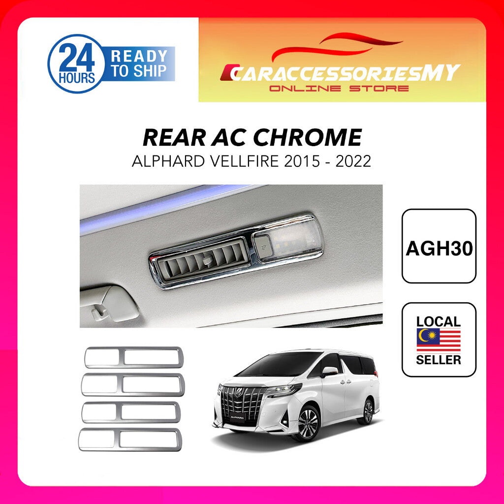 Toyota Alphard Vellfire AGH30 Roof Aircond AC chrome cover YH489