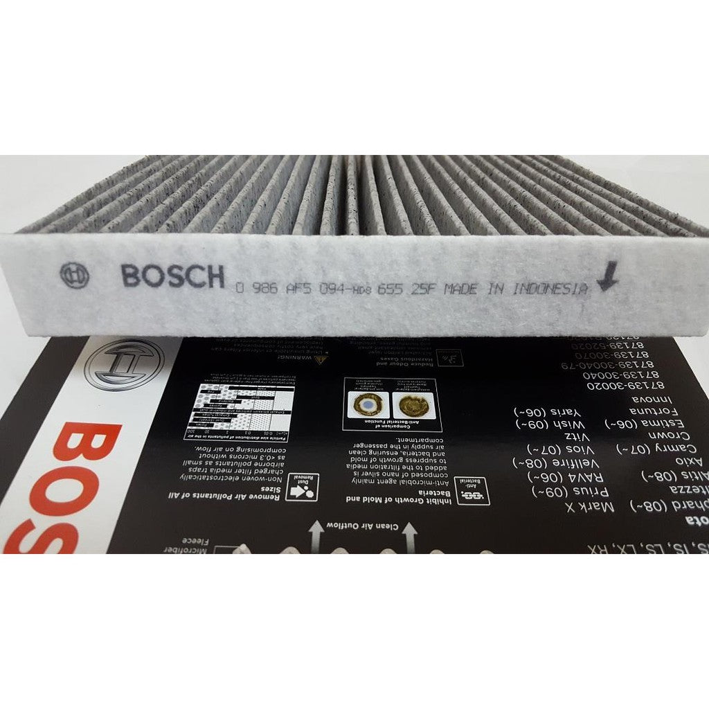 BOSCH Carbon Cabin air Filter CO096 HONDA CITY JAZZ CR-Z FREED 2008 - 2015 c5096