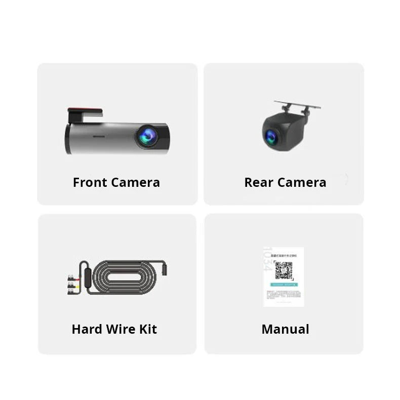 Fordayo FD-8031 2K QHD dash cam car recorder with hard wire kit