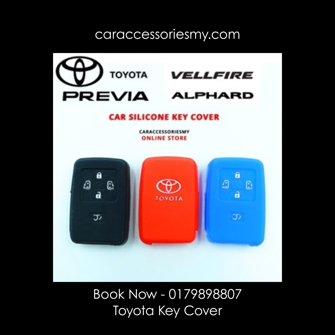 Toyota Alphard Vellfire Estima 4 Buttons Keyless Remote Silicone Car key Cover agh30 anh20 acr50