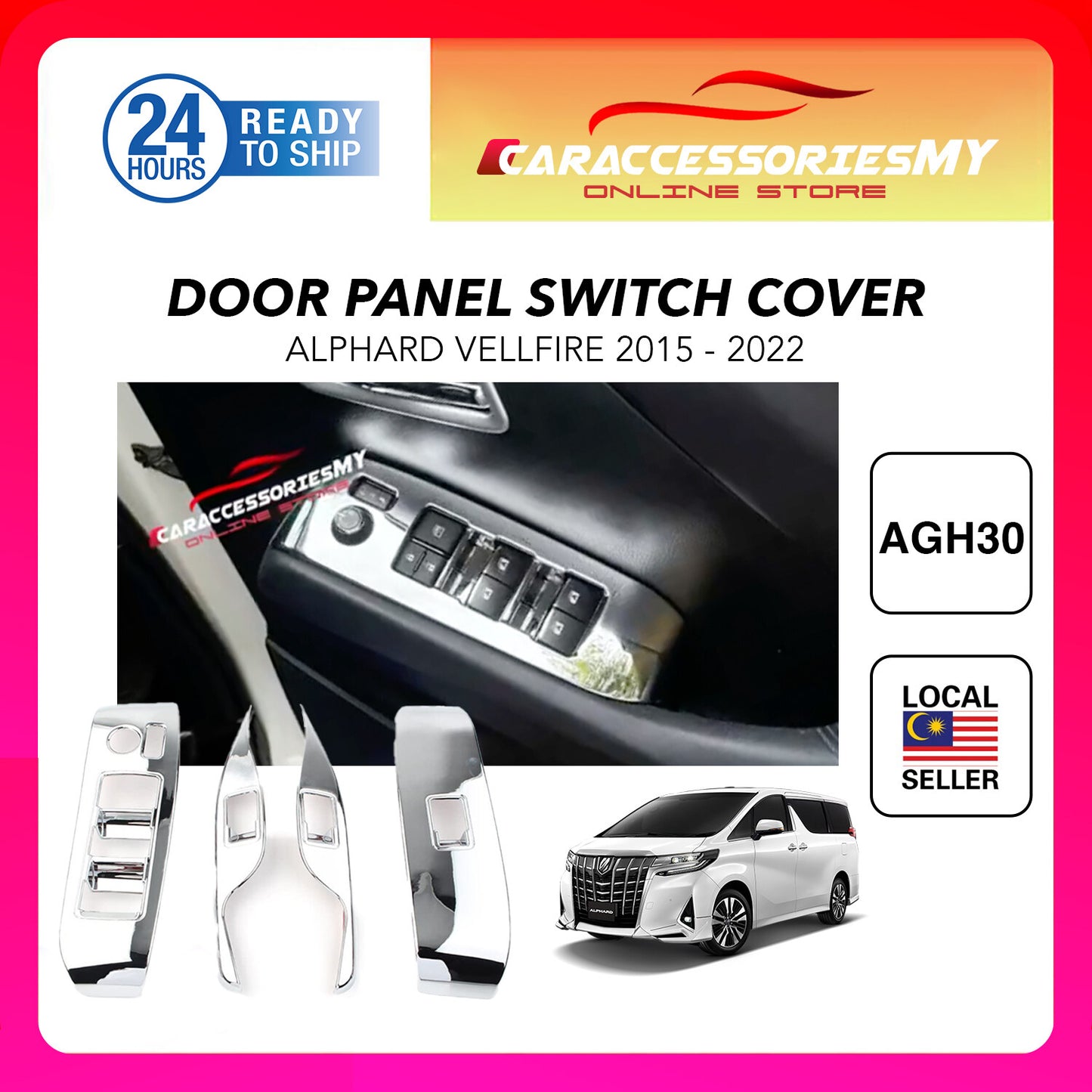 Toyota Alphard Vellfire ANH30 Door Switch Cover YH583