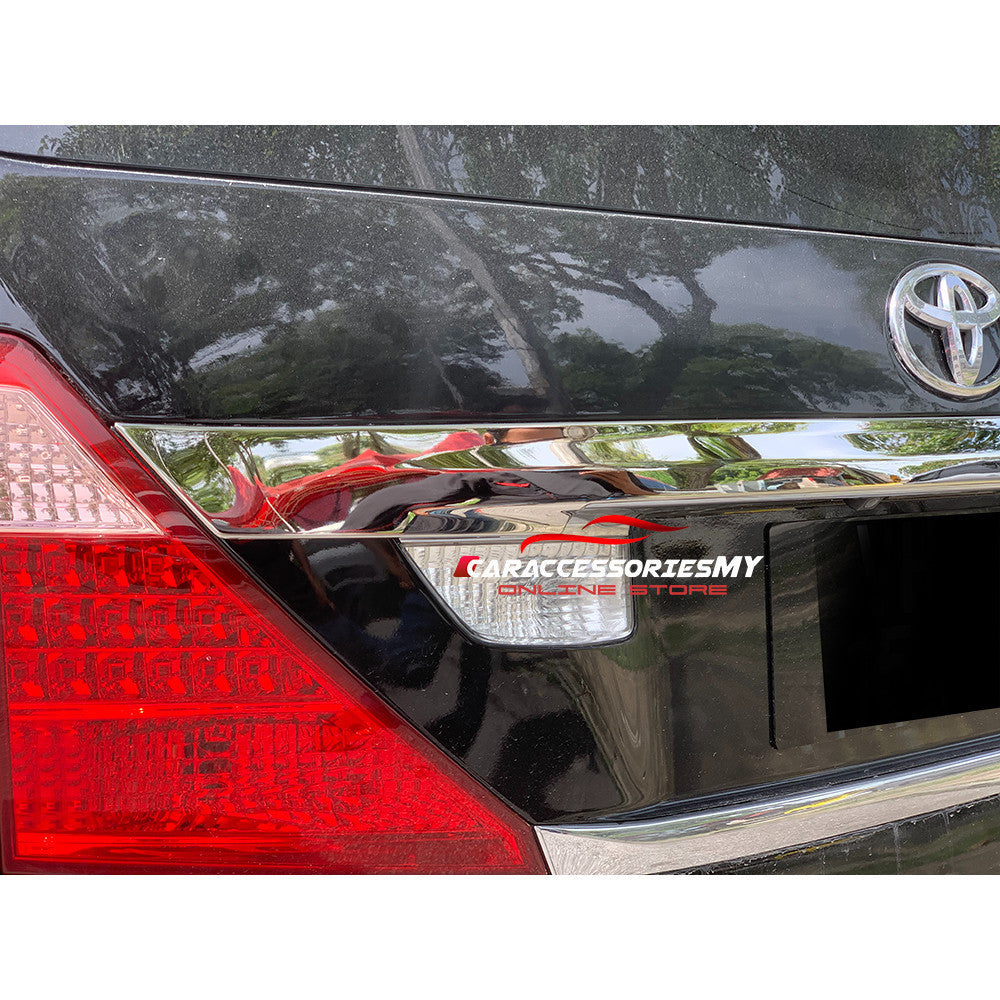Toyota Alphard Vellfire ANH20 2008-2014 Rear Trunk Garnish Chrome TV184-1