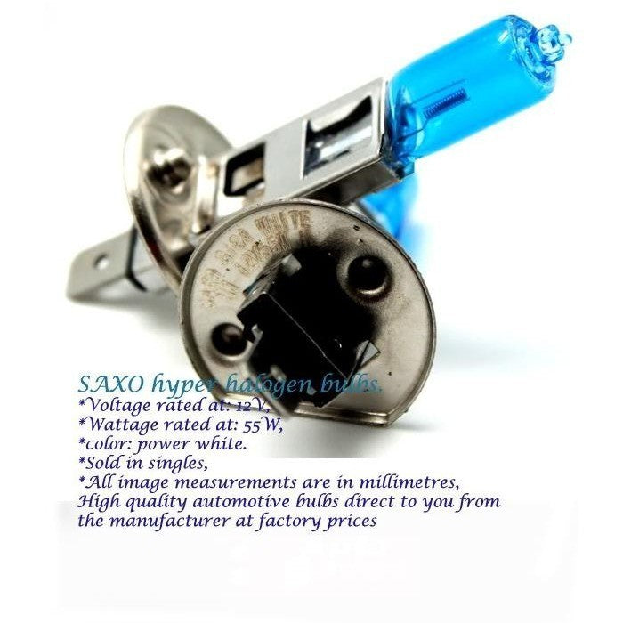 SAXO 4800K H1 White Halogen Bulb for perodua myvi