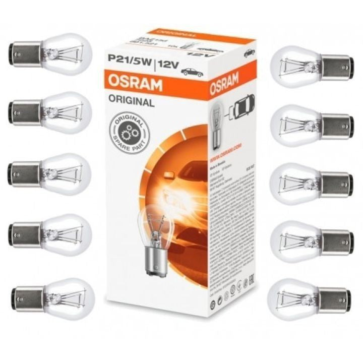 Osram 7528  Bulbs p21 12/5w 1016 Tail Lamp Bulbs (10pcs) car brake llight replacement