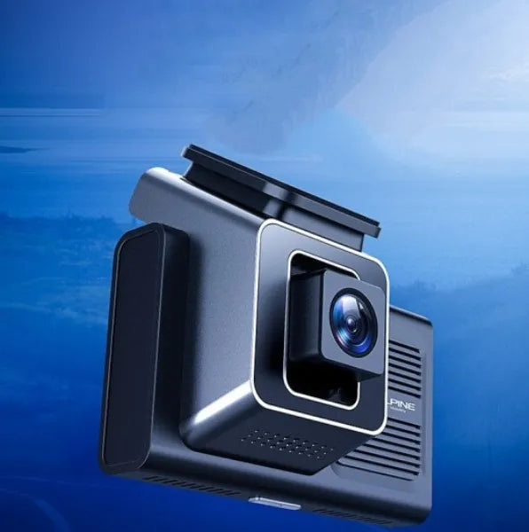 Alpine DVR-M01S dash cam recorder front and back