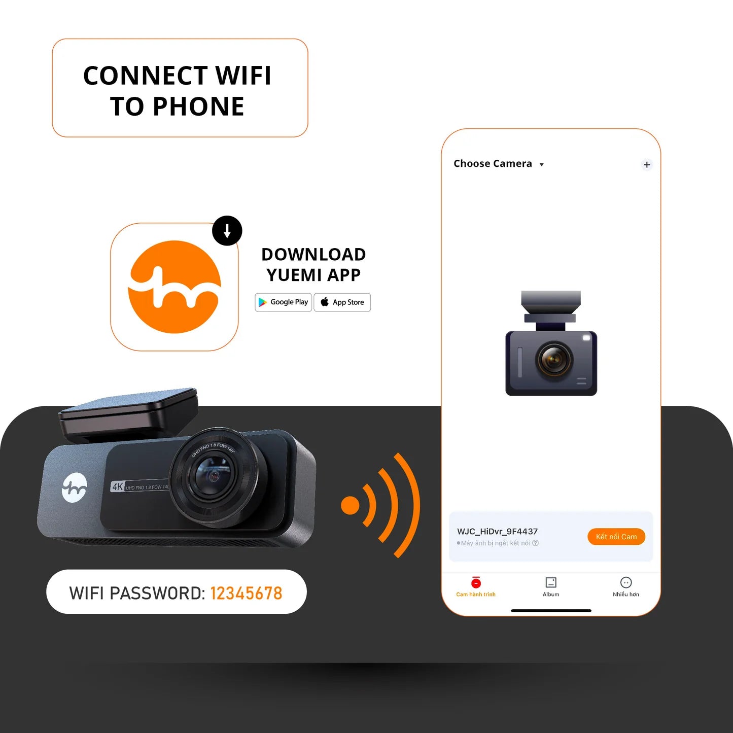 Yuemi Y3 2K dashcam front and back xiaomi ecosystem car recorder